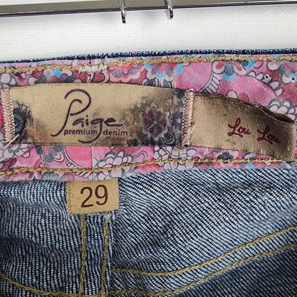 Paige Y2K Flare Leg Jeans SIZE 29 Boho Hippie Festival - Picture 6 of 7